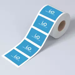 Etiquetas adhesivas en rollo rectangulares