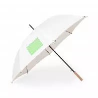 En un panel del paraguas