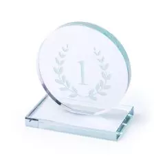 Trofeos de cristal personalizados