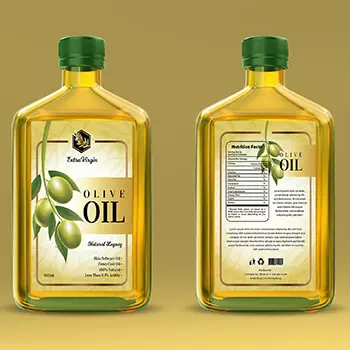 Etiquetas adhesivas en rollo aceites